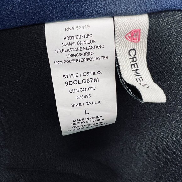 Cremeux Bikini Swim Top Womens Large Halter Padded Gold Accents Swimwear - Picture 4 of 5